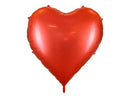 Metallic Red Heart Foil Balloon 18in