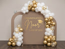 Graduation Backdrop Gold
