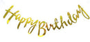 GOLD BIRTHDAY LETTER BANNER-GLITTER PAPER