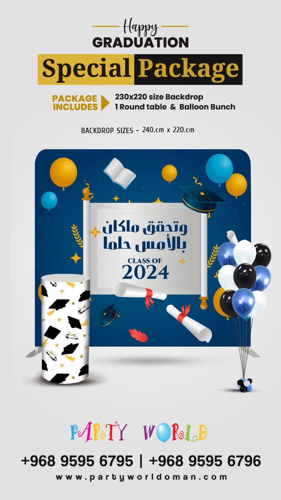 Graduation Package Design Rent Grand Graduation Celebration Package