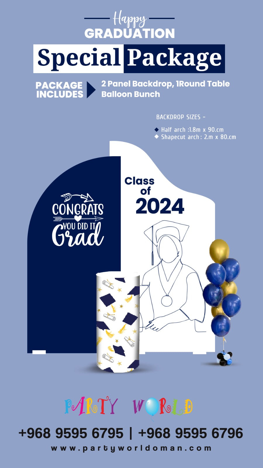 Graduation Package Design Rent Festive Graduation Celebration Package