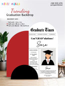 Rent Custom Graduation Party Backdrop