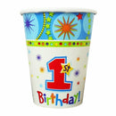 OneDerful First Birthday Boy Cups 266ml – 8pk