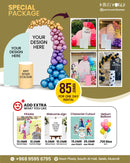 Grand Balloon Arch & Backdrop Party Setup