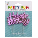 Happy Birthday Pink Candle