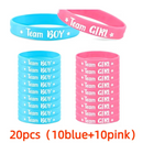 Boy Or Girl Gender Reveal Party Team Bride Bracelet Wristbands