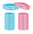 Boy Or Girl Gender Reveal Party Team Bride Bracelet Wristbands