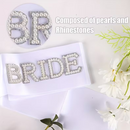 Bride To Sash pearl White