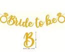 Bride-To-Be Banner - Gold