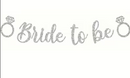 Bride-To-Be Banner - Silver