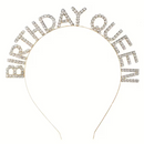 Birthday Queen Headband Gold