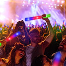 Glow in the Dark LED foam light sticks - colorful flashing, 1 pc