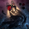 Skeleton Bride Headdress Halloween Costume Accessories for Kids and Adult