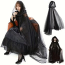 Witch Cape Cloak - Elegant Gothic Wedding veil