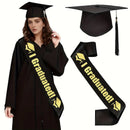Graduation Cap  Set with 2025 Honor Sash