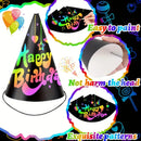 Rainbow Scratch Party Hats, Colorful DIY Birthday Cone Paper Hats