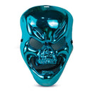 Halloween Spooky Skull Mask - Metallic Blue