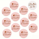Bride to Be & Team Bride Badge Set 12 pcs