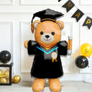 Large Standing Graduation Bear Balloon 61 inches