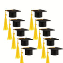 Mini Graduation Caps with Tassels 10 pcs