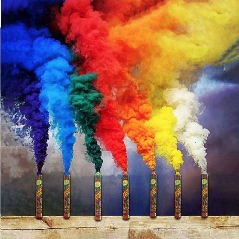 colorful smoke