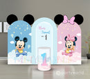Baby Mickey and Minnie First Birthday Decoration Package