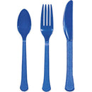 BRIGHT ROYAL BLUE CUTLERY set 24 pcs