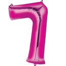 #7 FOIL BALLOON PINK LRGE SHAPE /بالونات الهيليوم