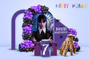 Wednesday Addams-Themed Birthday Backdrop