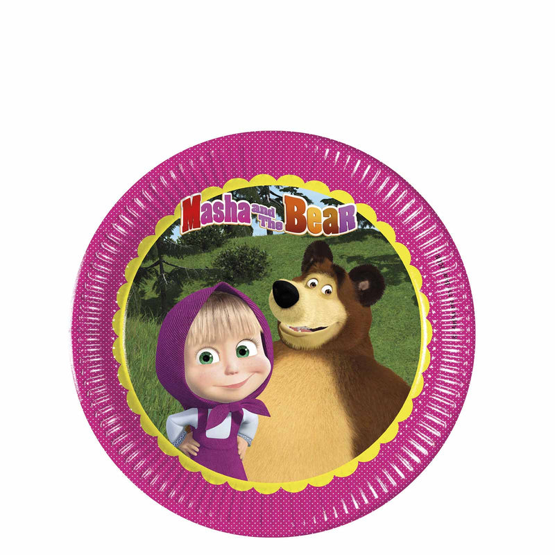 Masha And The Bear Paper Plates 7in 8pcs