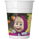 MASHA AND THE BEAR PLASTIC CUPS 200ML