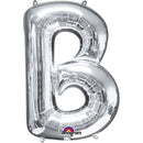 B SILVER LETTER FOIL LARGE BALLOON