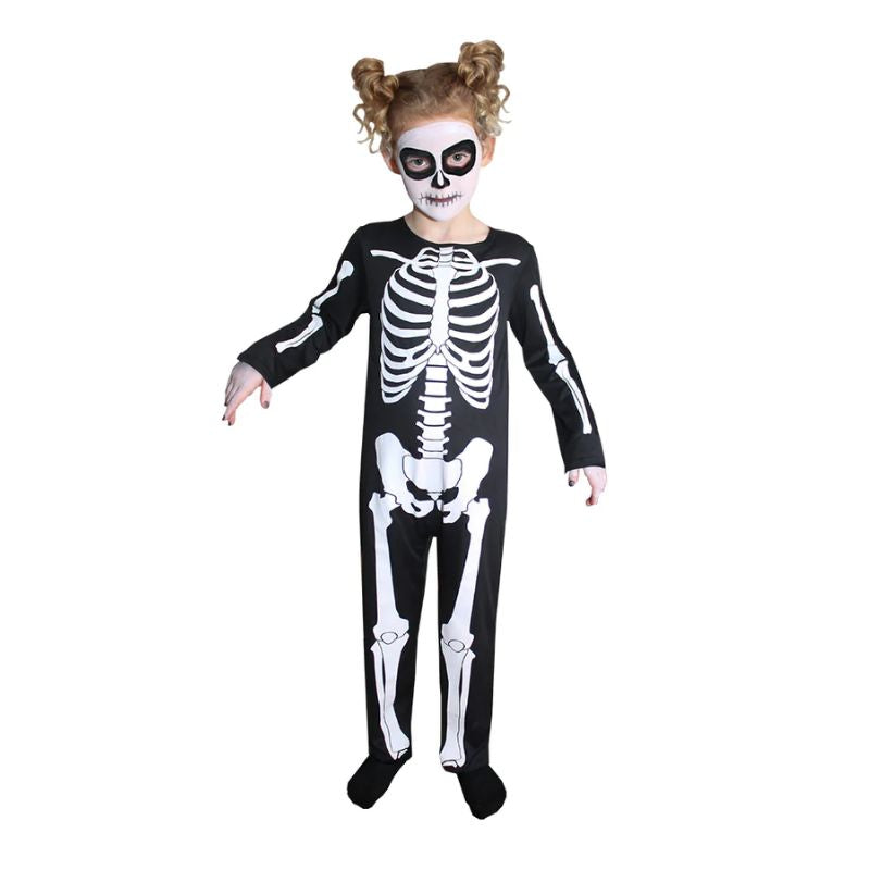 Skeleton Jumpsuit Kids Halloween Costume