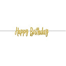 GOLD BIRTHDAY LETTER BANNER-GLITTER PAPER
