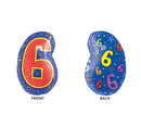 6 MULTI-COLOR FB 21IN X 11IN