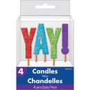 YAY! GLITTER PICK CANDLES