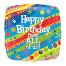 HAPPY BIRTHDAY FROM ALL FOIL BALLOON 18"