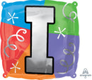 18" SQUARE LETTER I BALLOON