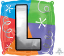 18" SQUARE LETTER L BALLOON