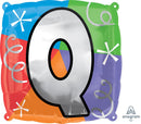 18" SQUARE LETTER Q BALLOON