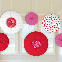 Valentine Paper Fan Decoration