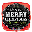 Merry Christmas Chalkboard f/b