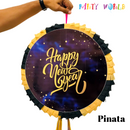 BLUE HAPPY NEW YEAR PINATA