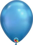 LATEX CHROME BLUE BALLOON 11" SIZE