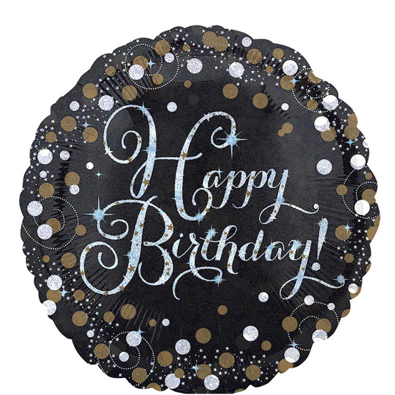 Sparkling Birthday Holographic Foil Balloon 18in