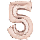 #5 ROSEGOLD FOIL BALLOON
