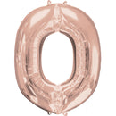 #0 ROSEGOLD FOIL LARGE BALLOON /بالونات الهيليوم