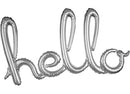 39″ SCRIPT PHRASE: "HELLO" - SILVER (AIR-FILL ONLY)