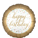 PASTEL CONFETTI HAPPY BIRTHDAY FOIL BALLOON 45CM