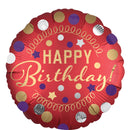 Party Red Satin Foil Balloon 45cm